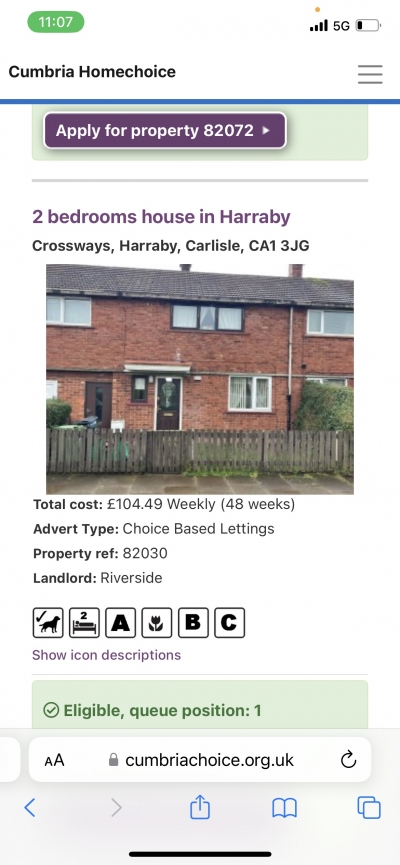 2 Bedroom House In Harraby